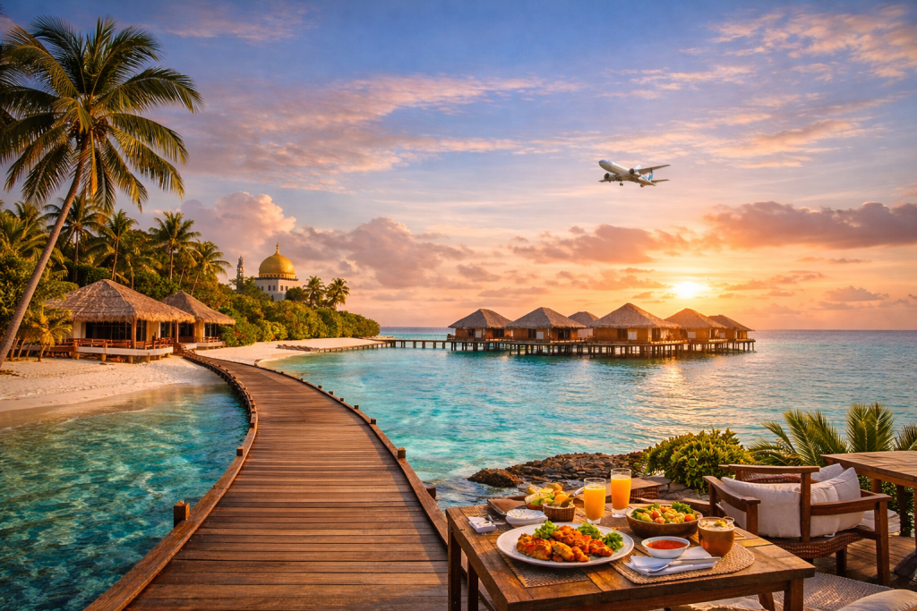 The Maldives position themselves as a global halal tourism destination