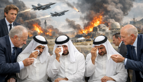 The crying Gulf emirs and their European handkerchiefs